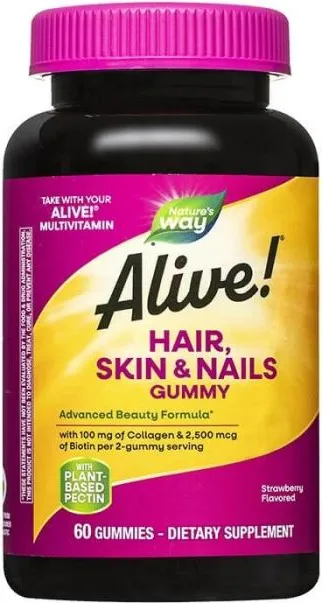 Nature’s Way Alive Коса, кожа и нокти х 60 желирани таблетки