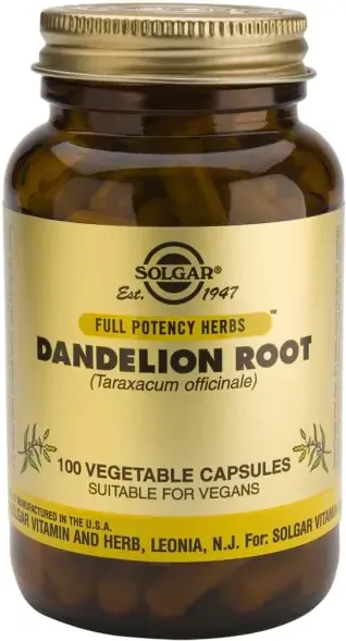 Solgar Dandelion Root Корен от Глухарче за черния дроб х100 капсули