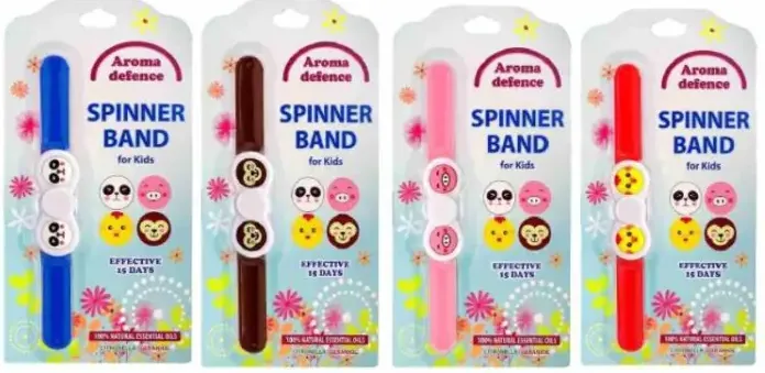 Aroma Defence Spinner Band Гривна за малки деца против насекоми цитронела и гераниол