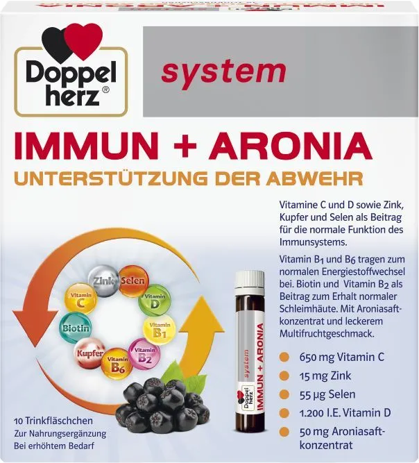 Doppelherz System Immun + Aronia за силен имунитет 10 флакона