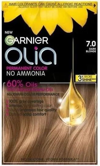 Garnier Olia Трайна безамонячна боя за коса, 7.0 Dark Blonde