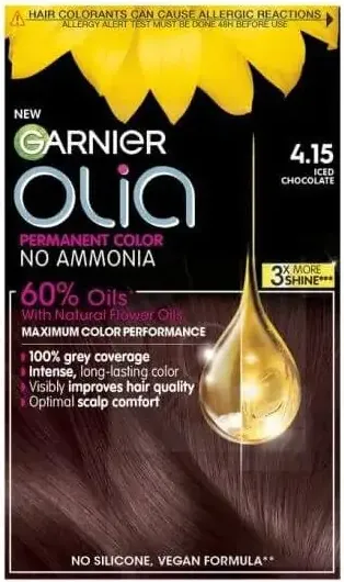 Garnier Olia Трайна безамонячна боя за коса 4.15 Iced Chocolate