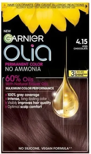 Garnier Olia Трайна безамонячна боя за коса 4.15 Iced Chocolate