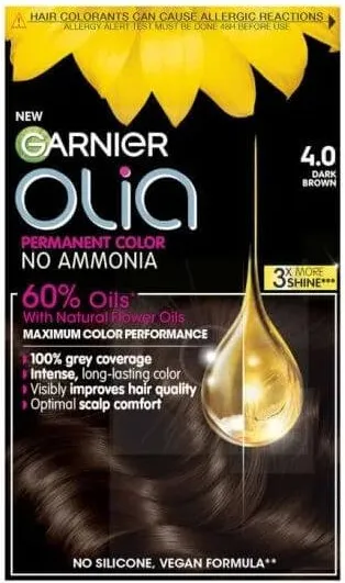 Garnier Olia Трайна безамонячна боя за коса 4.0 Dark Brown