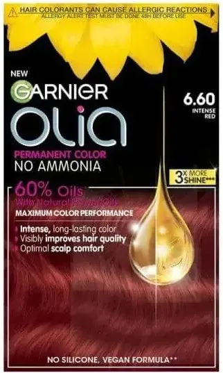 Garnier Olia Трайна безамонячна боя за коса 6.60 Intense Red