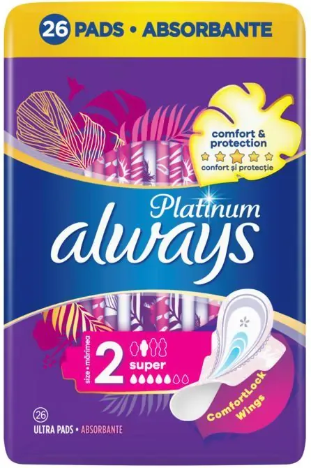 Always Platinum Super Дамски превръзки 26 бр Procter & Gamble