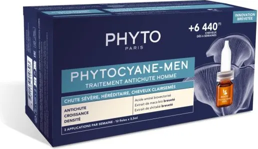 Phyto PhytoCyane Tерапия против прогресивен косопад при мъже 12 ампули х 3,5 мл