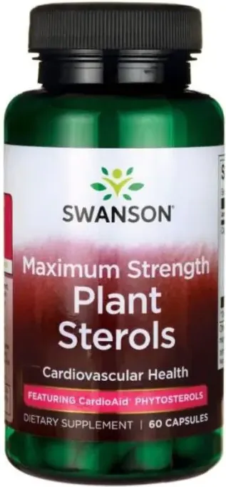 Swanson Plant Sterols Максимално Силни Растителни Стероли за борба с холестерола х60 капсули