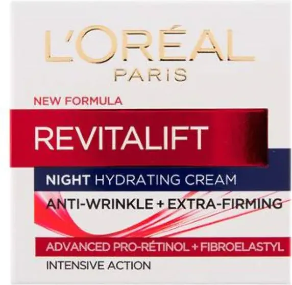 L’Oreal Revitalift Хидратиращ нощен крем за лице против бръчки 50 мл