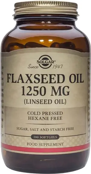 Solgar Flaxseed Oil Масло от Ленено семе 1250 мг х100 капсули