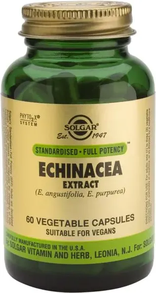 Solgar Echinacea Root & Leaf Extract Ехинацея за висок имунитет х60 капсули