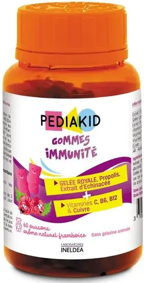 Pediakid Gommes Immunite Дъвчащи мечета за имунитет х60 бр