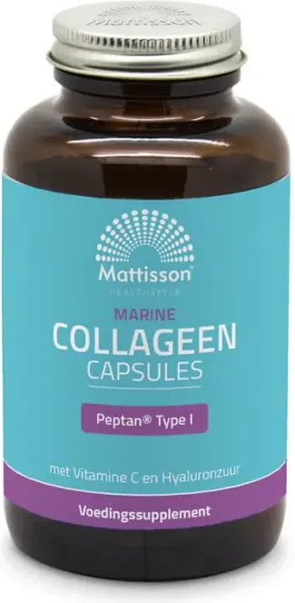 Mattisson Рибен колаген тип 1 с витамин С и хиалуронова киселина 180 капсули