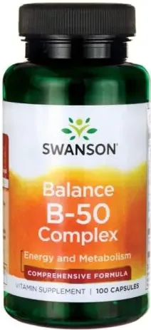 Swanson Balance B-50 Complex Витамини В Комплекс х100 капсули