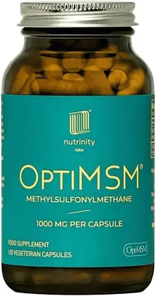 OptiMSM Метилсулфонилметан (МСМ) 1000 мкг х 120 капсули Nutrinity Labs