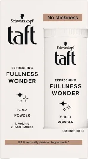 Taft Fullness Wonder 2-IN-1 Пудра за коса за обем и свежест 10 гр