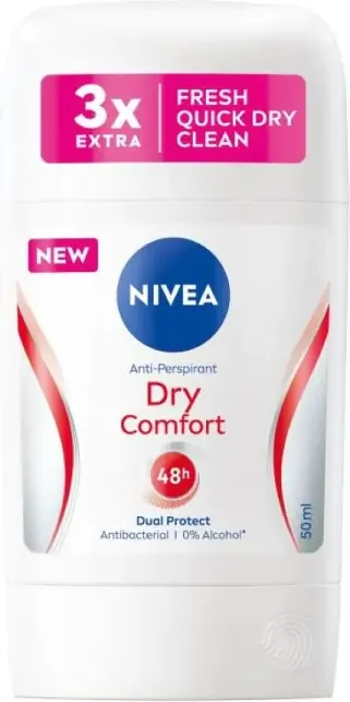 Nivea Dry Comfort Дезодорант стик против изпотяване за жени 50 мл