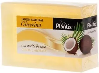 Jabon Natural Glicerina Глицеринов натурален сапун с кокосово масло 100 гр Plantis