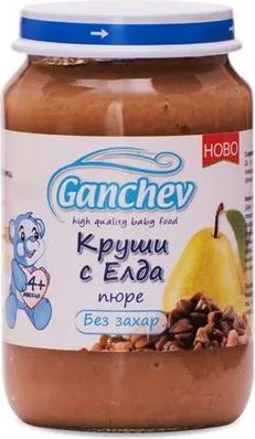 Ganchev Пюре круши и елда 4М+ 190 гр