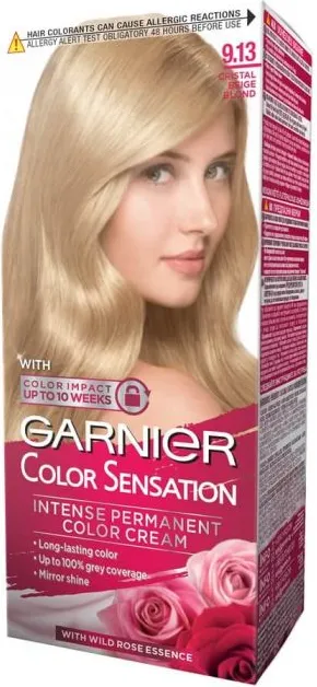 Garnier Color Sensation Трайна боя за коса, 9.13 Cristal Beige Blond