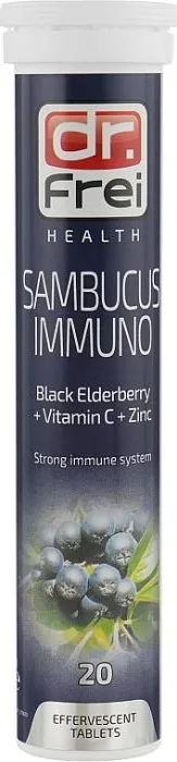 Dr. Frei Sambicus Immuno Витамини за имунитет х20 ефервесцентни таблетки