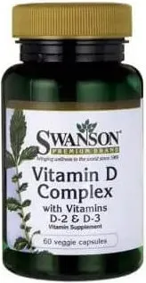 Swanson D Complex Vitamins D-2 & D-3 Витамини D2 и D3 х 60 капсули