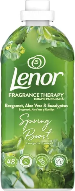 Lenor Fragrance Therapy Spring Boost Bergamot Aloe Vera & Euqalyptus Омекотител за пране 1200 мл