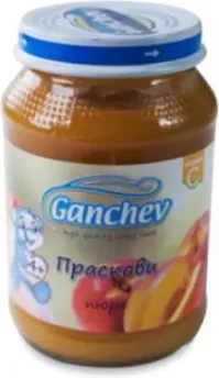 Ganchev Пюре праскови 4М+ 190 гр