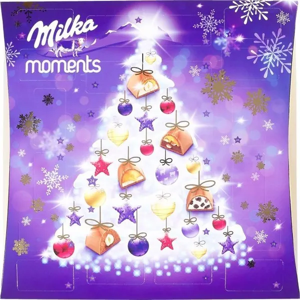 Коледен календар Moments с шоколадови бонбони