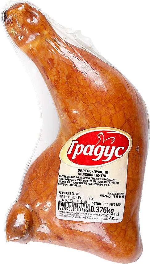 Пилешко бутче варено-пушено