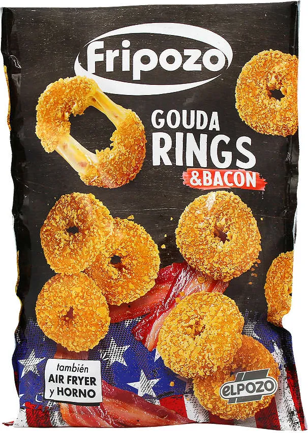 Панирани рингове с гауда и бекон