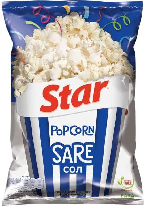 Пуканки със сол или кашкавал