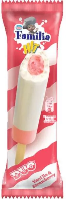 Сладолед ванилия и ягода