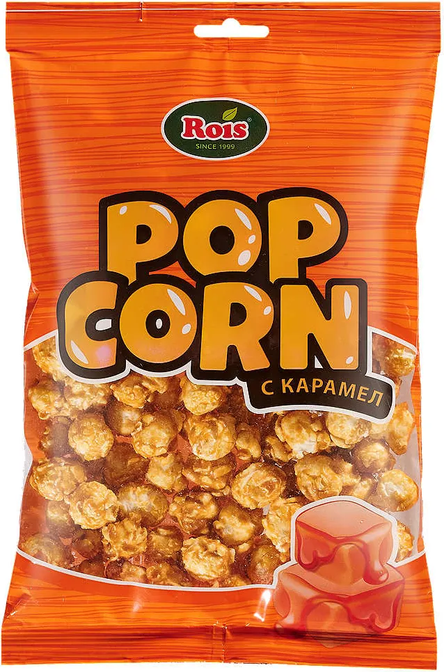 Изпукани пуканки
с карамел