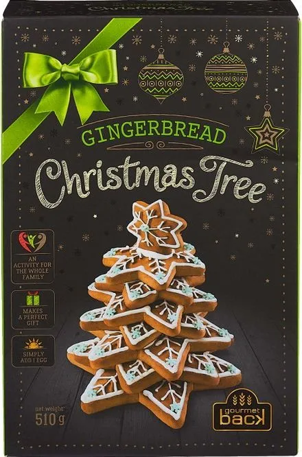 Джинджифилов сладкиш коледно дърво/коледна къща