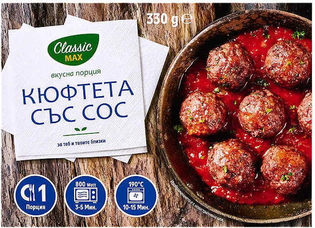 Кюфтета с доматен сос