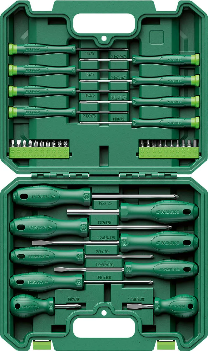 Комплект битове и отвертки
37 части