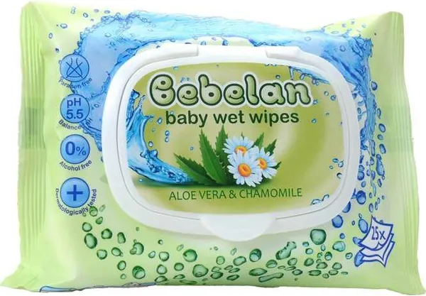 Бебешки влажни кърпи различни видове