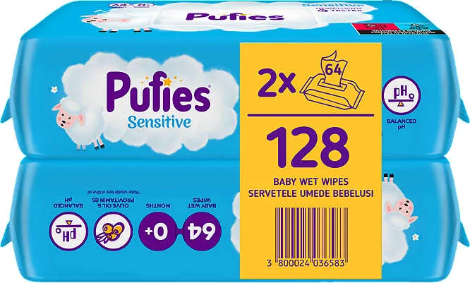 Бебешки влажни кърпички различни видове