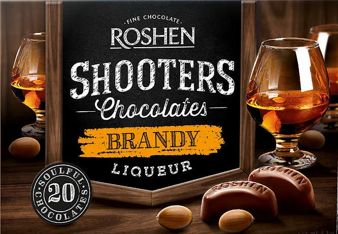 Шоколадови бонбони с алкохол различни вкусове