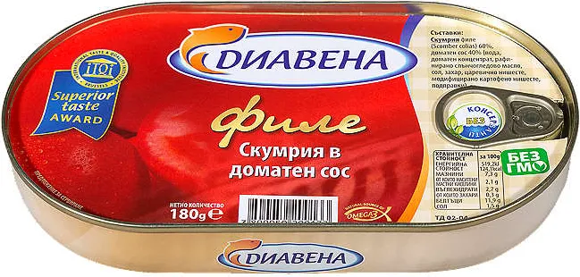 Скумрия филе
различни видове