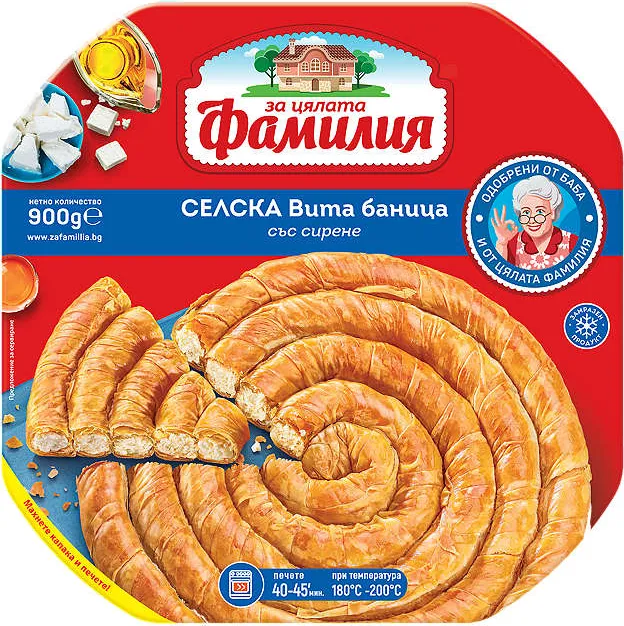 Селска вита баница
замразена