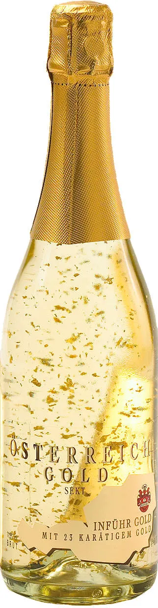 Пенливо вино
с 23-каратови златни частици