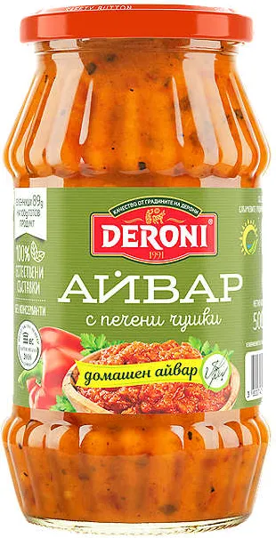 Домашен айвар
с печени чушки