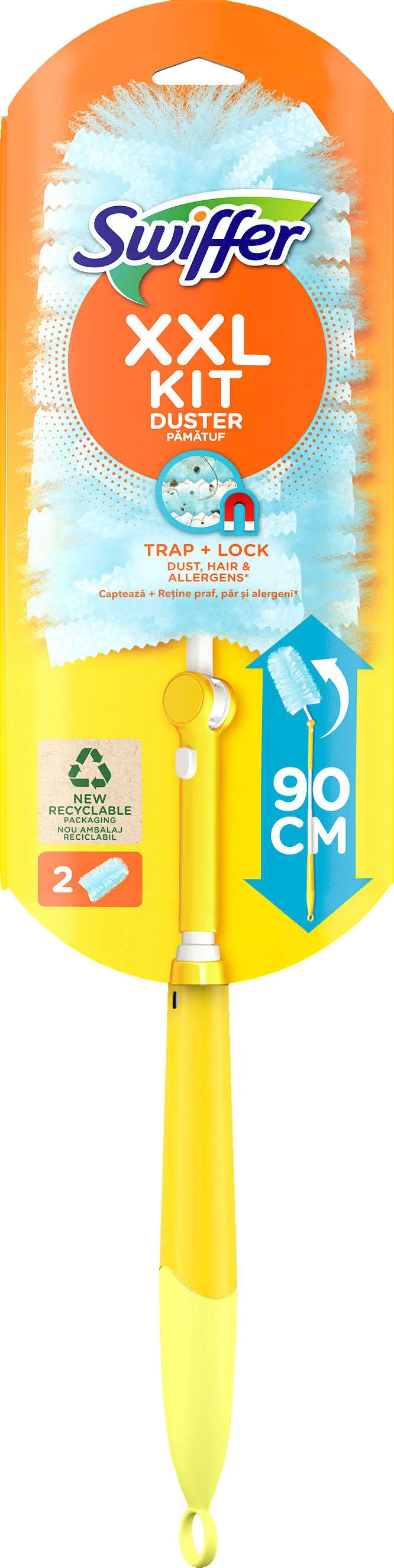 Уред за почистване на прах
Duster + 2 кърпи