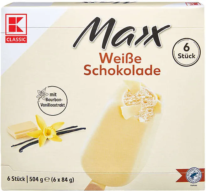 Сладолед Maxx Бял шоколад