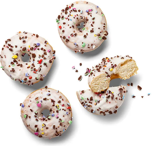 с бяла глазура и бонбони