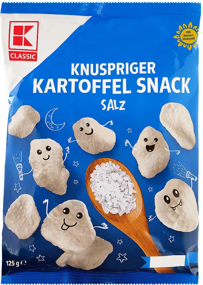 Бял картофен чипс
със сол