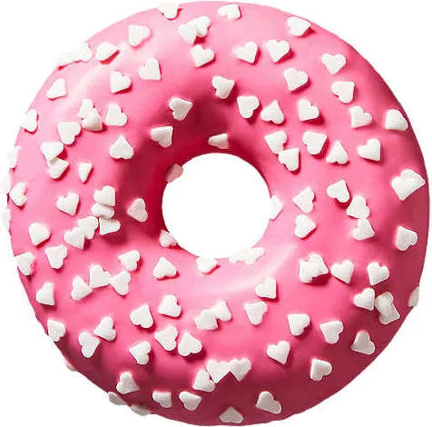 Донът Купидон с бели сърчица