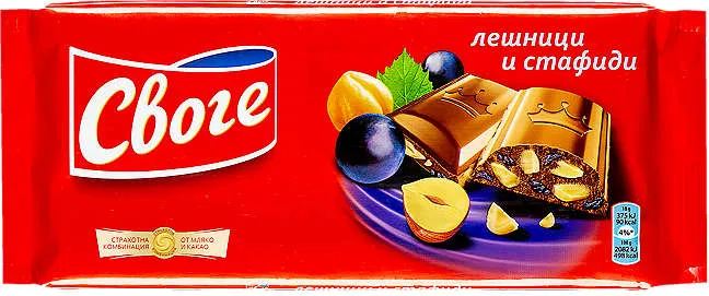 Шоколад
различни видове